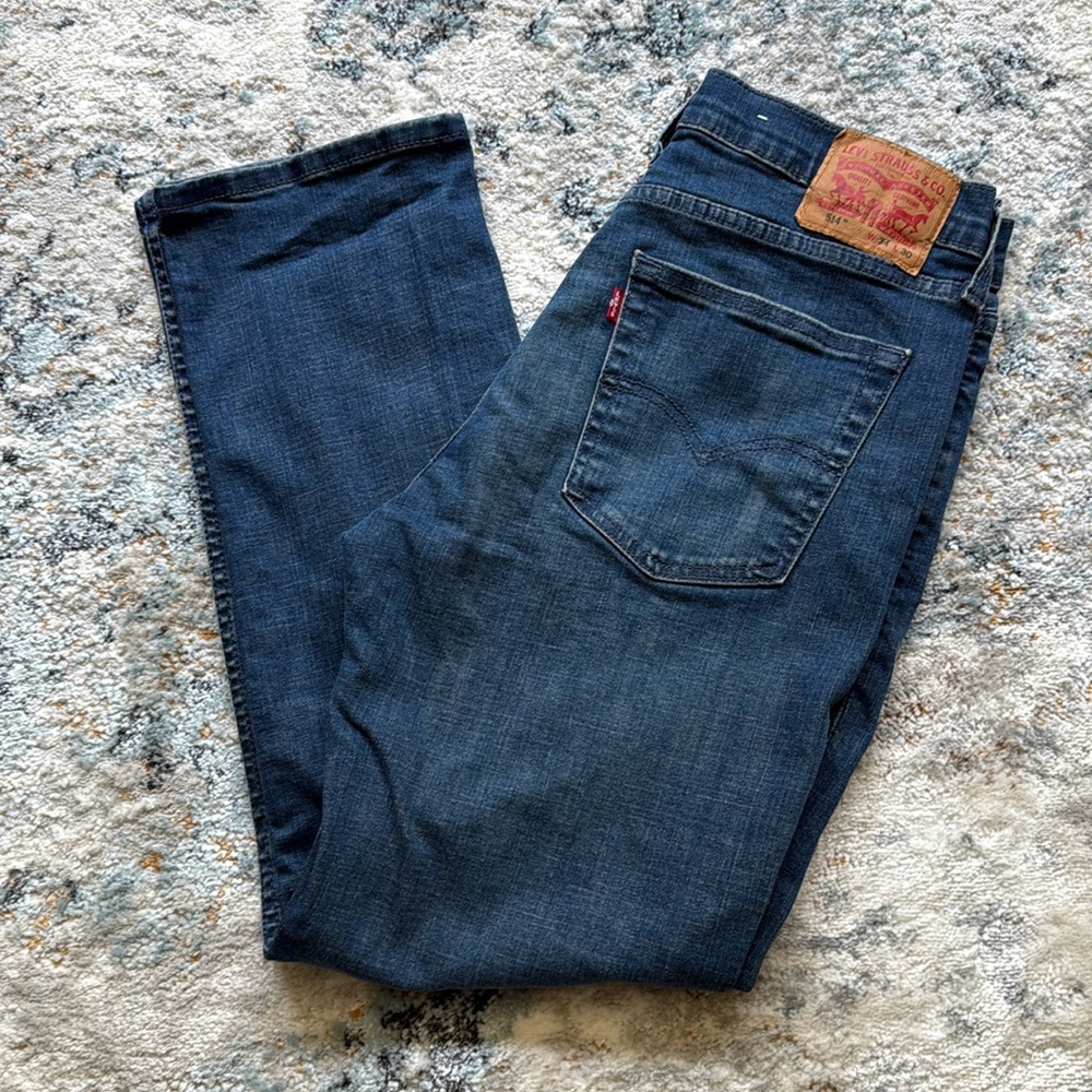 Levi's 514 Mens Straight Leg Relaxed Fit Jeans 34x30